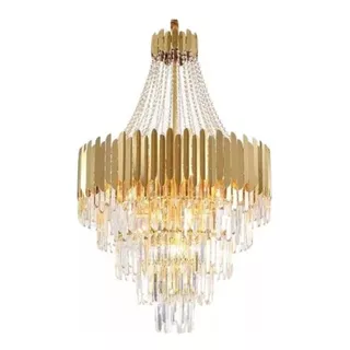 Lustre Cristal Luxuoso Redondo Pendente Nitrolux Bivolt E14