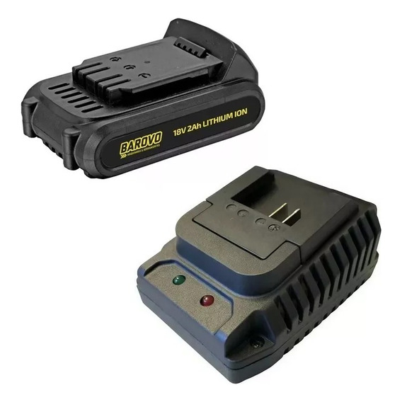 Cargador 60w + Bateria 2 Ah Barovo 18 V Bat2000 220v