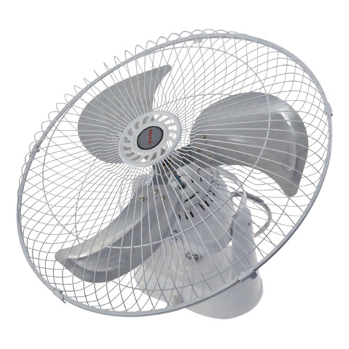 Ventilador de techo Mytek 3126 blanco con 3 aspas color  plateado de  metal, 18" de diámetro 127 V