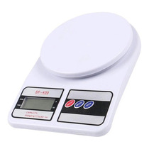 Gramera Digital Cocina 10 Kg Bascula Portátil Peso Baterías Color Blanco