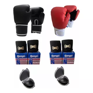 Kit Guante De Combate X2 Combo Boxeo, Kick Boxing