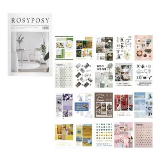 Revista De Stickers Rosy Posy Bullet Journal Calcomanias