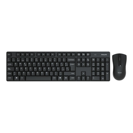 Combo Philips C501 Wireless Mouse Y Teclado Negro