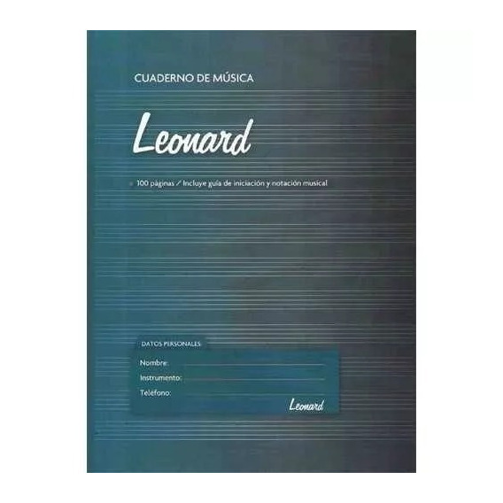 Cuaderno Pentagramado Leonard 50 Hojas Espiralado