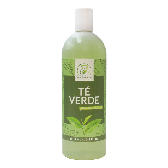 Jabón Facial De Té Verde Para Piel Grasa (1 Litro)