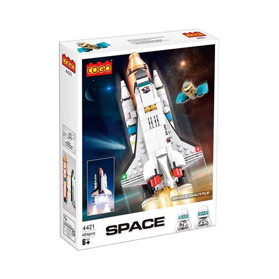 Bloques Cogo - Nave Espacial 404pcs - Vamos A Jugar Cantidad De Piezas 404