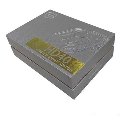 Reloj Inteligente Full Touch Fitcloudpro / Dos Pulsos Hd40 Caja Plateado