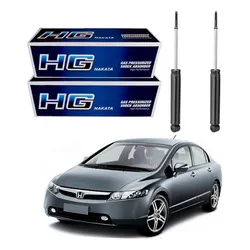  Par Amortecedor Traseiro New Civic 1.8 2006 A 2011