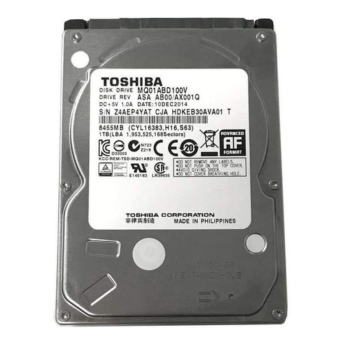 Disco duro interno Toshiba MQ01ABD-V Series MQ01ABD100V 1TB