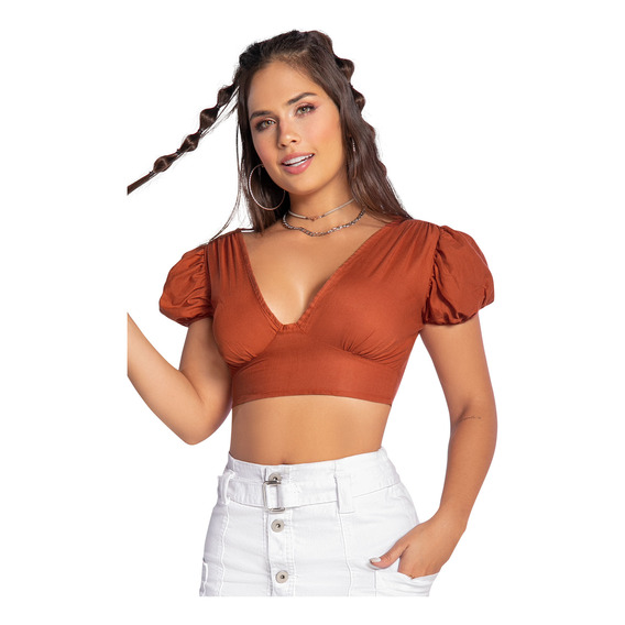 Blusa Mujer Naranja Atypical 90611