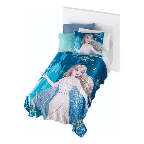 Colchas Concord Frozen Mystical cobertor individual color azul