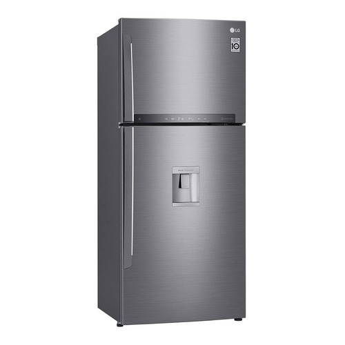 Refrigerador inverter no frost LG LT41SGPX platinum silver con freezer 437L 110V
