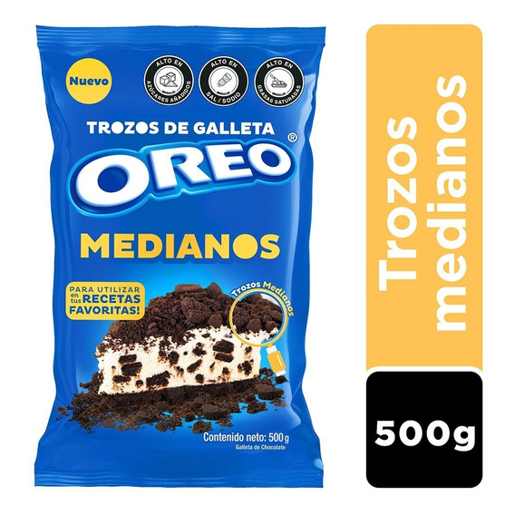 Trozos De Galleta Oreo Medianos Bolsa X500 Grs