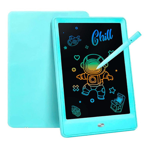 Pizarra Mágica Tableta De Dibujo Escritura Digital Lcd 10 Color Azul