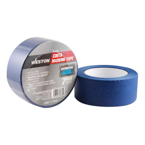 Cinta Masking Tape Azul 7 Días 48mm X 50m (caja C/48)
