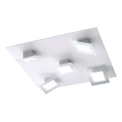 Lampara Plafon Techo Moderno 5 Luces Led 34w Wit Blanco Kg