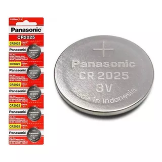 Bateria Cr2025 Panasonic 3v Moeda 5 Unid Botão