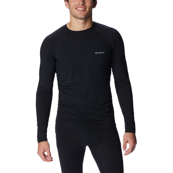 Remera M/l Columbia Midweight Stretch Black Para Hombre