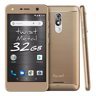 Positivo Twist Metal 32gb Dual Chip 3g 5.2 Dourado Excelente