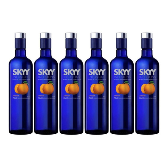 Vodka Skyy Infusions Apricot Caja 6 unidades de 750ml