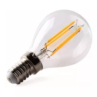 Lampara Gota Filamento Led Silverlight E14 3,5w Vintage Color De La Luz Amarillo