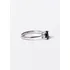 Anillo Piedra Zafiro Ovalada Plata 925 Plateado 17