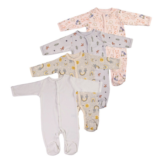 Pack De 4 Pijamas Bebés 12-18m