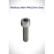 Parafuso Allen Cab Cilindrica Inox + Arr + Porca Sex M4x12 