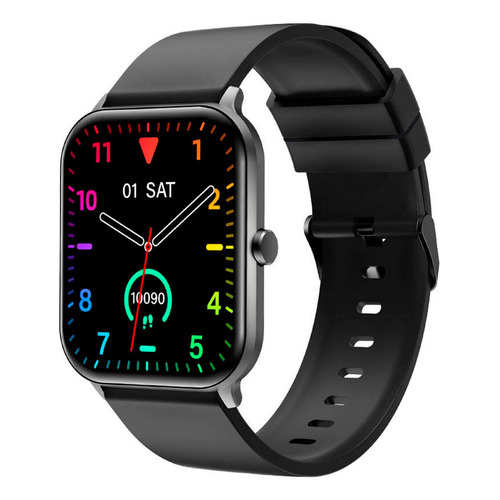 Smartband Soundpeats Watch 1 1.4" caja  negra, malla  black de  tpu