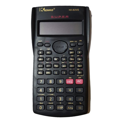 Calculadora científica Kenko KK-82ms de 240 funciones con tapa
