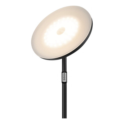 Lampara Velador De Pie Led Prime 30w Negra Luz Cct Tbcin