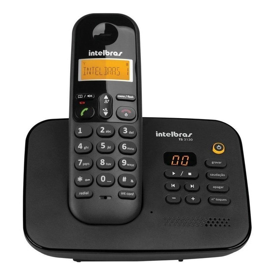 Teléfono Intelbras  Ts 3130 inalámbrico - color negro