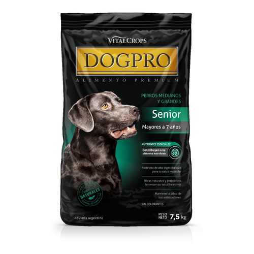 Alimento Balanceado Premium Dogpro Senior 7,5 Kg
