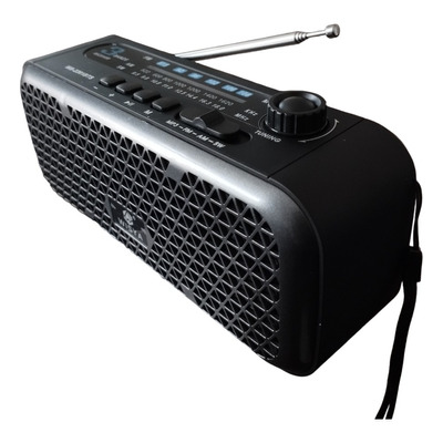 Radio Bocina Solar Bluetooth Am Fm Sw Auxiliar Emergencia