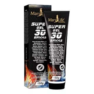  Super Gel 30 Ervas Massageador 150g Marylife Para Dores Tipo De Embalagem Bisnaga