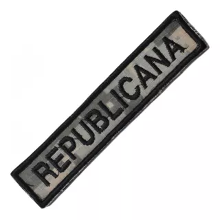 Parche Bordado Rectangular Republicana Distintivo