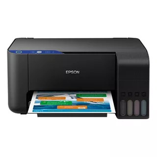 Impresora A Color Multifunción Epson Ecotank L3110 Negra 220v