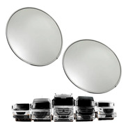 Espelho Bionico Redondo Colante 90mm Base Aluminio Kit 2pçs