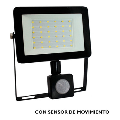 Reflector Led 30w Ip65 Con Sensor De Movimiento Luz Desing