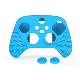 Funda Silicon Control Xbox Series X S Protector Gomas Grips Color Azul