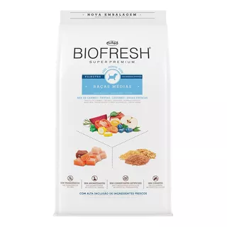 Alimento Biofresh Super Premium Para Cão Filhote De Raça Média Sabor Mix Em Sacola De 15kg