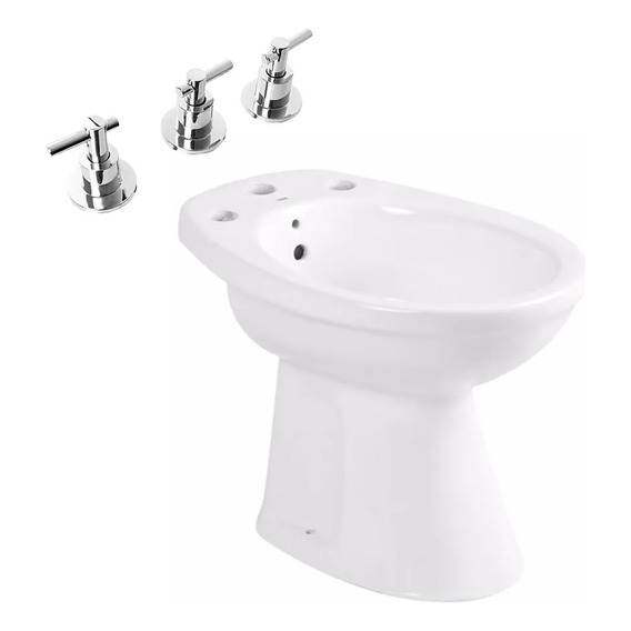 Juego Bidet Roca Capea Italiana + Grifería Aqualaf Napoli