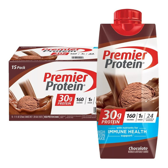 Premier Protein Malteada Alto Proteína Chocolate 15pk 325ml