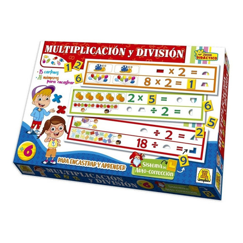 Juego De Mesa Didáctico Multiplicación Y División Implas