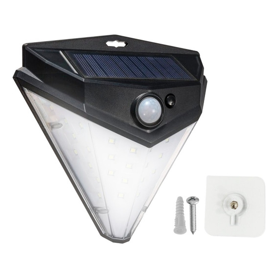 Panel Reflector Solar 38 Led Sensor Movimiento Ip65 Color de la carcasa Negro