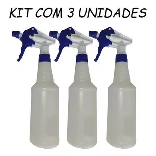 Kit 3 Pulverizadores Borrifador Profissional 500 Ml Spray