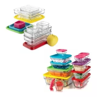 Juego De Refractarios Save N' Store 20 Piezas Libbey Toopers