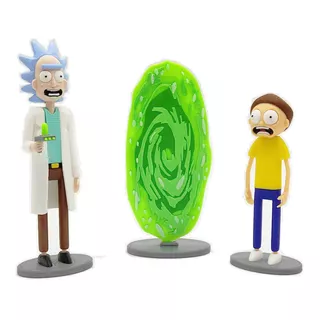 Action Figure Rick And Morty Com Portal 3dprinted 16 E 12 Cm