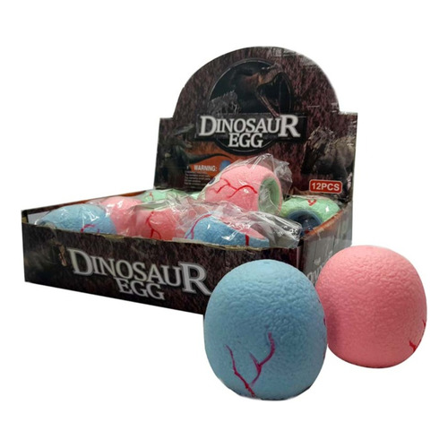 Squishy Squeez Huevo Sorpresa Dinosaur Antiestres Fidget Tea Color Multicolor