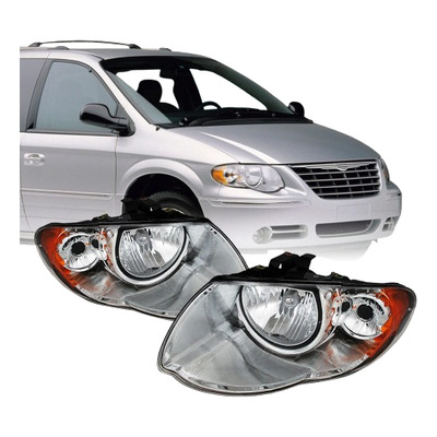 Par Faros Chrysler Town Country 2005 2006 2007  Cromados